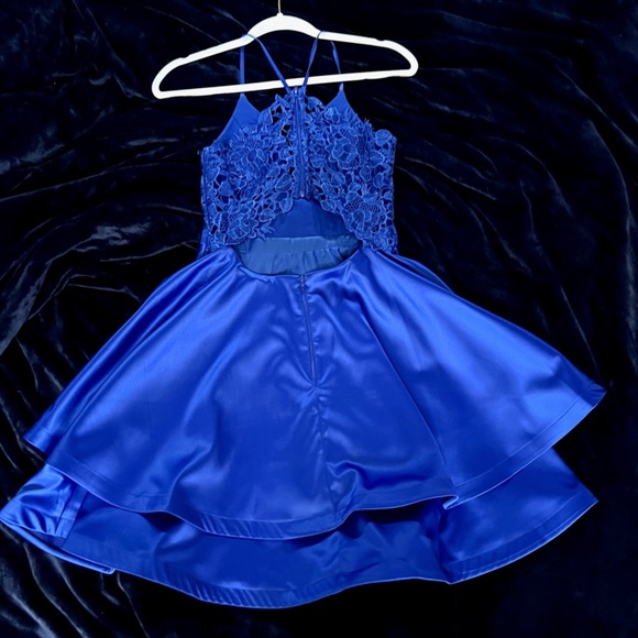 Beautiful Blue Fit & Flare Dress - Picture 2 of 5